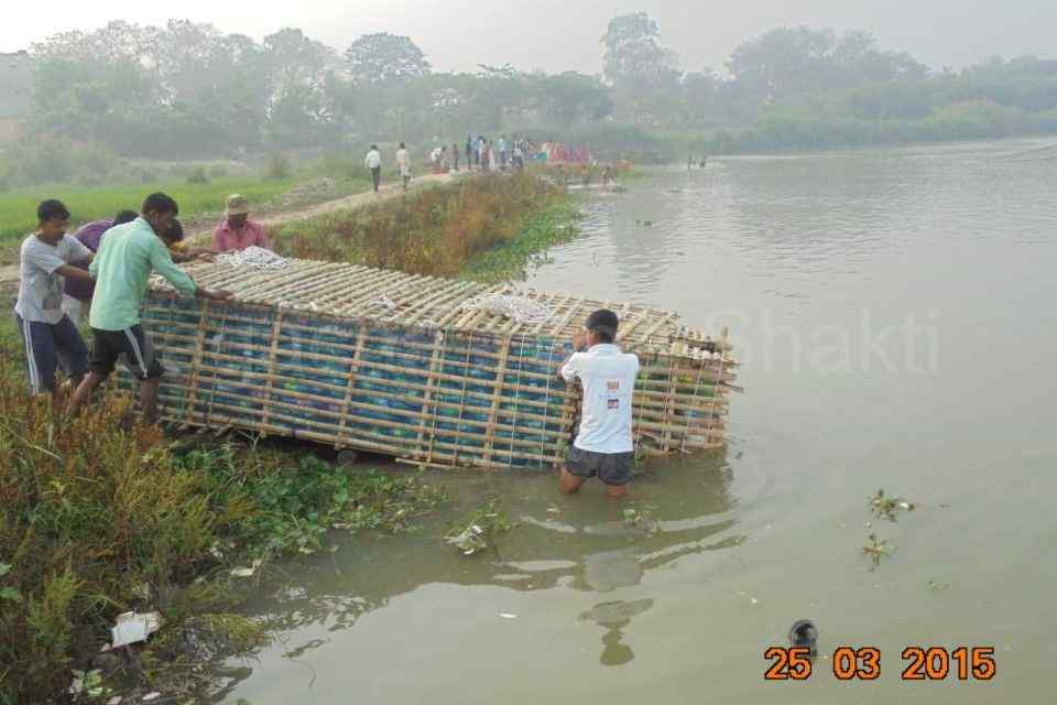 India first time empty Plastic Bottles Boat Expedition Mayapur to Kolkata - 2015