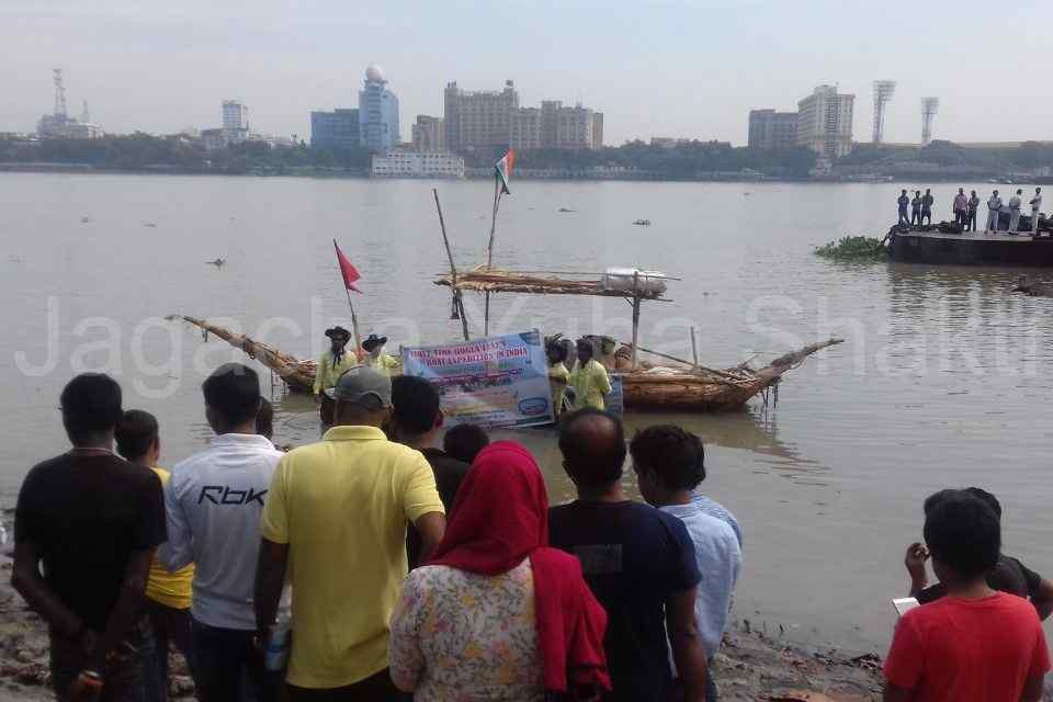 India first time Hogla Leaves Boat Expedition Hazarduary to Kolkata - 2017