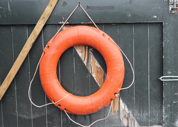 An Orange Lifebuoy