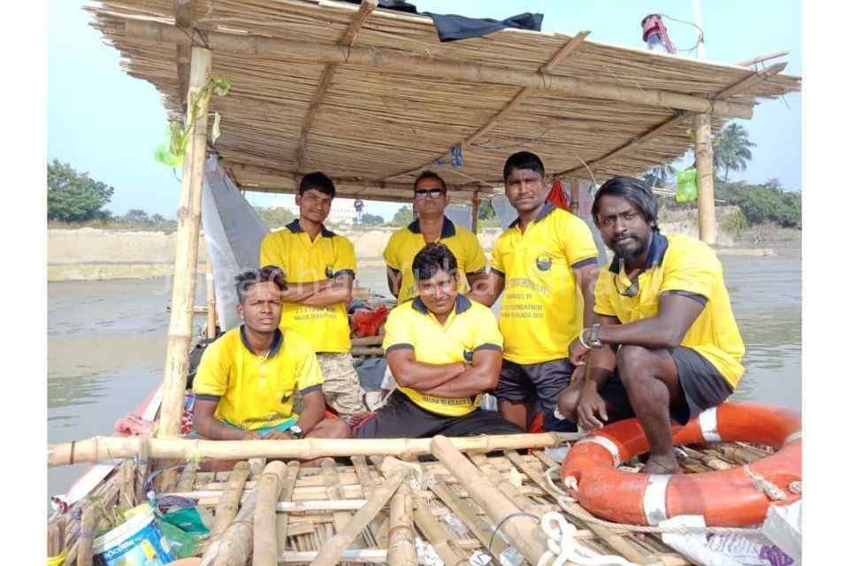 First Time Jute Sticks Boat Expedition Haldia to Kolkata in India 2018