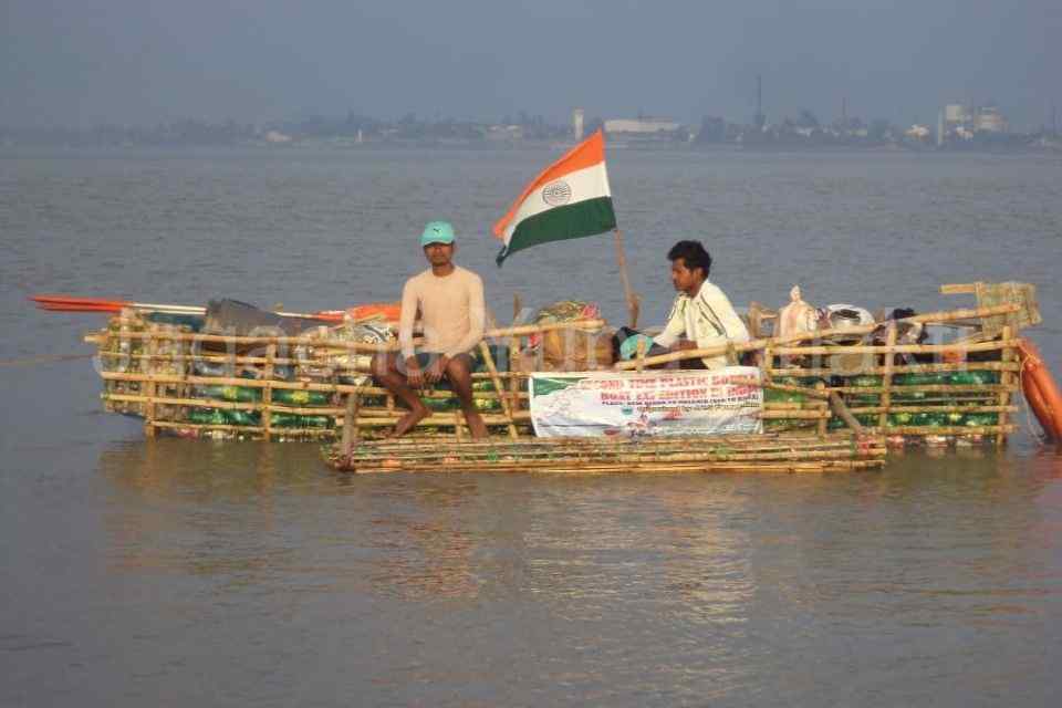 Second time in India, Empty Plastic Bottles Boat Expedition New Digha to Kolkata - 2016